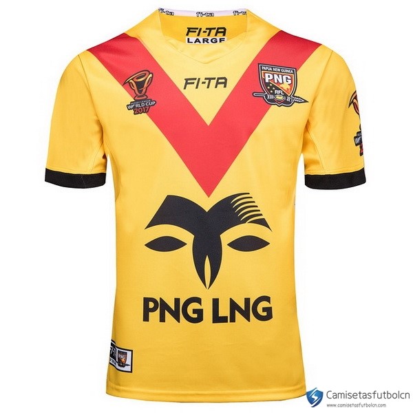 Camiseta Papúa Nueva Guinea RLWC Primera equipo 2017-18 Amarillo